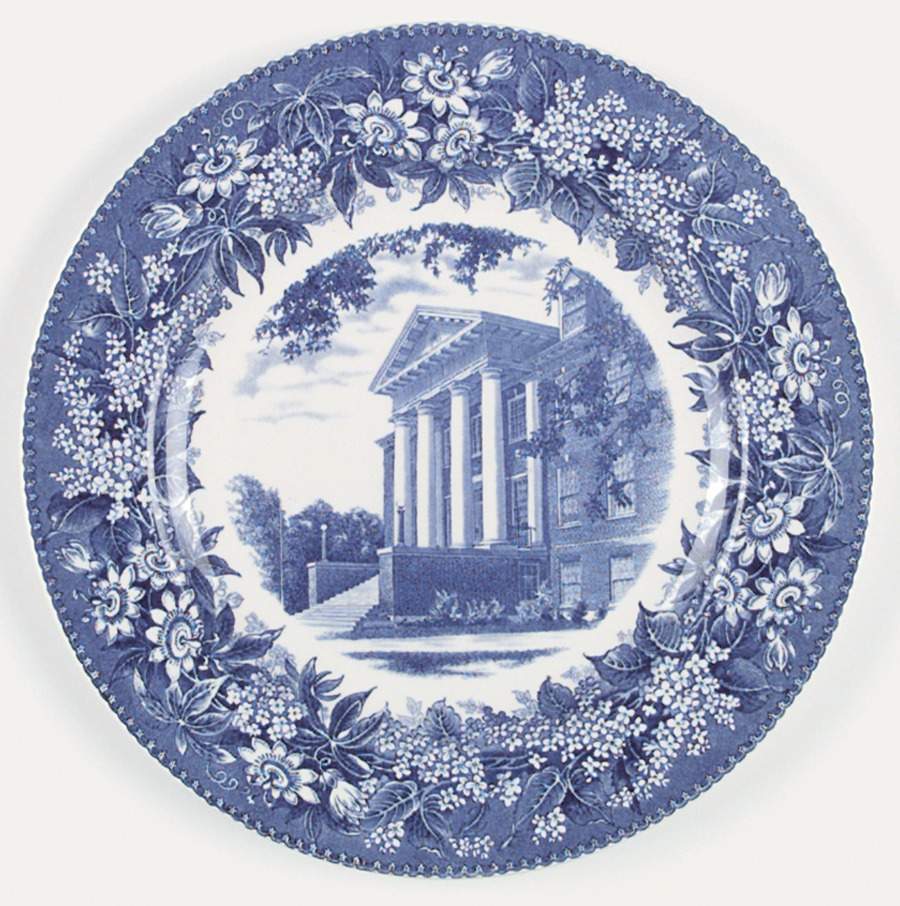 Gettysburg College Blue Dinner Plate by Wedgwood-1