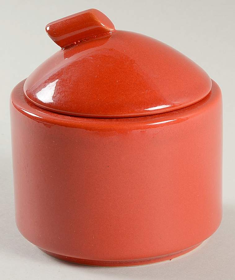 Lifestyle Red Sugar Bowl & Lid by Waechtersbach-1