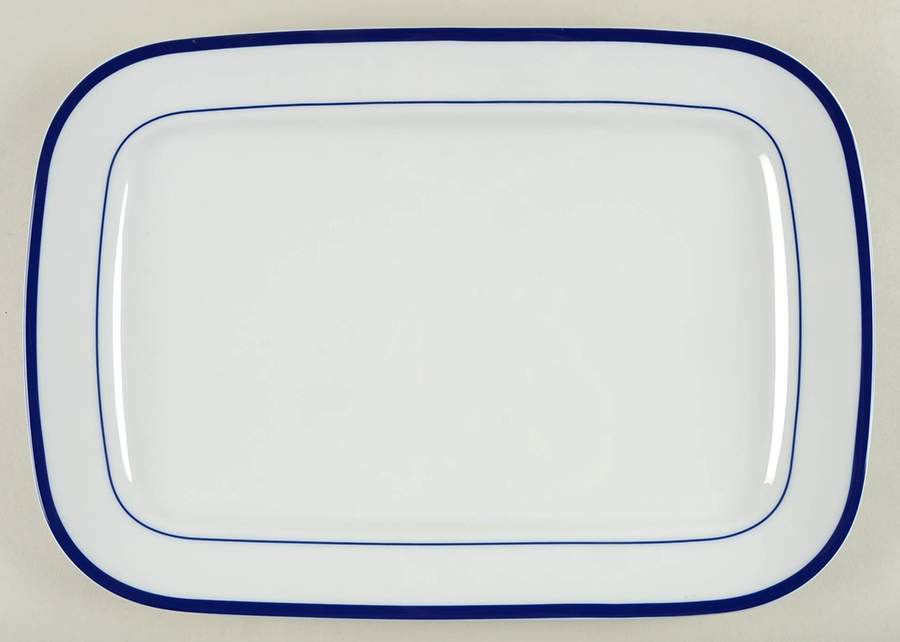 Brasserie Blue 16" Rectangular Serving Platter by Williams-Sonoma-1
