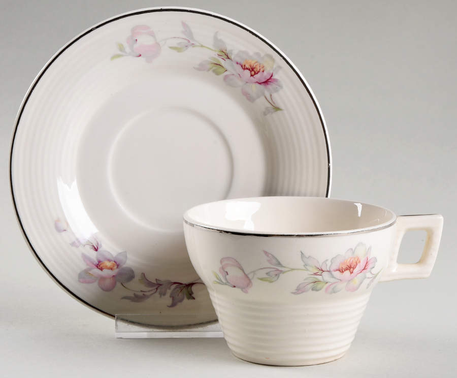 Sylvia Footed Cup & Saucer Set by Westwood (Japan)-1