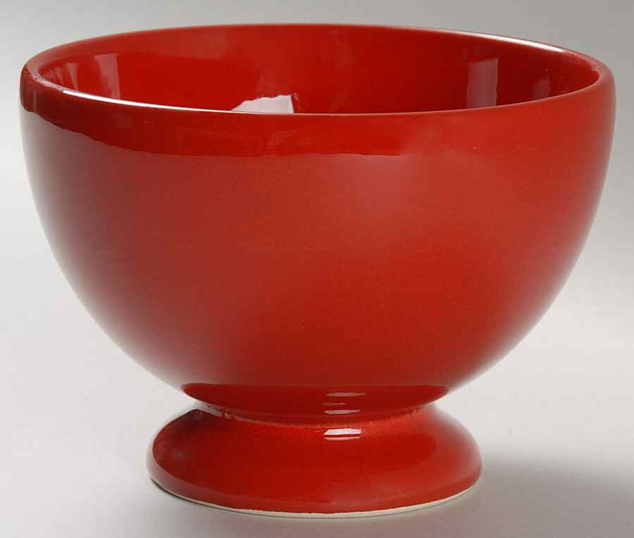 Fun Factory Freestyle Red-Cherry (Germany) 5" Footed All Purpose Bowl by Waechtersbach-1