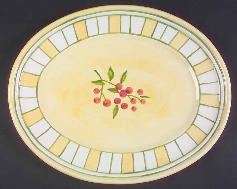 Second Spring 15" Oval Serving Platter by Waverly-1