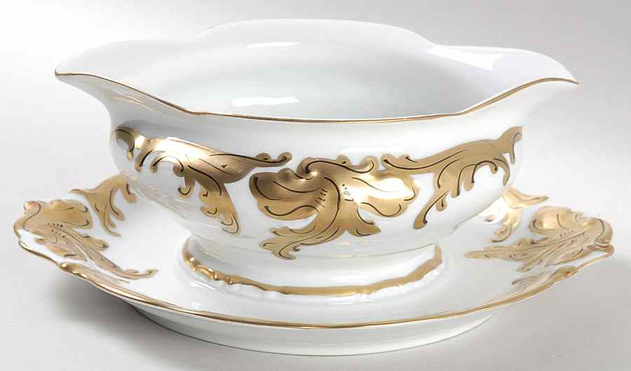 WAV19 Gravy Boat with Attached Underplate by Wawel-1