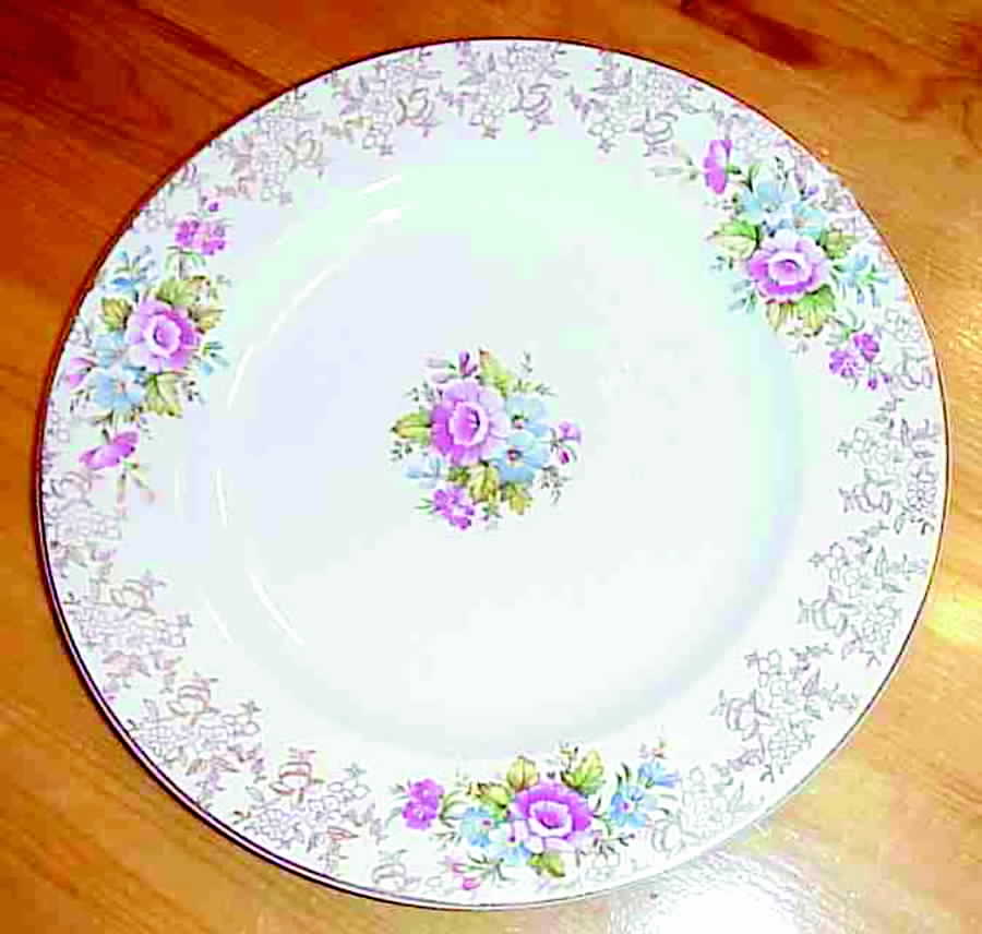 Golden Bouquet Dinner Plate by JH Weatherby-1