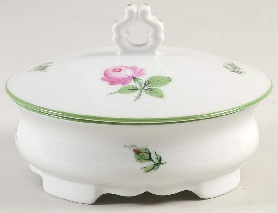 Viennese Rose Candy Box & Lid by Wiener Porzellan-1