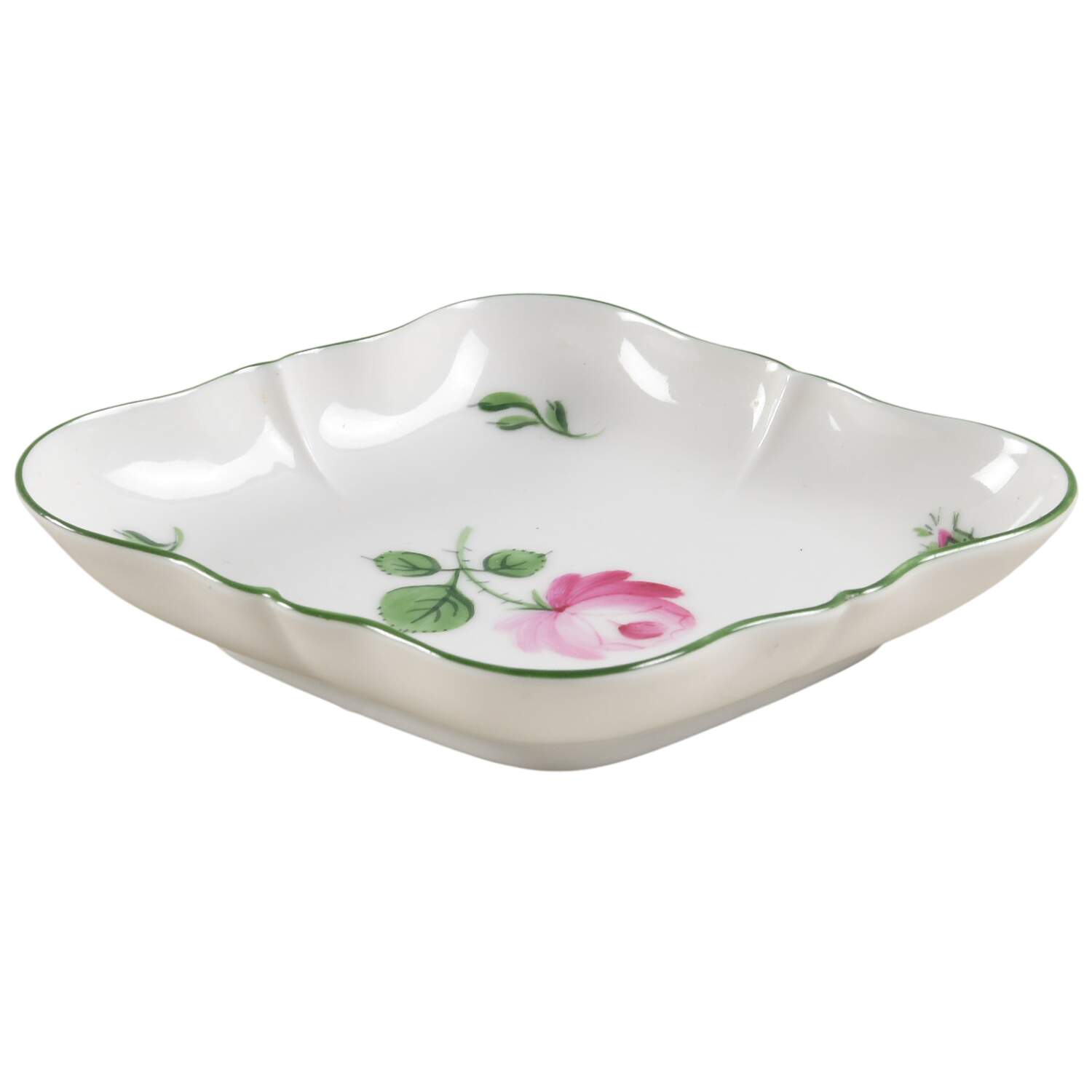 Viennese Rose 4" Trinket Tray by Wiener Porzellan-1