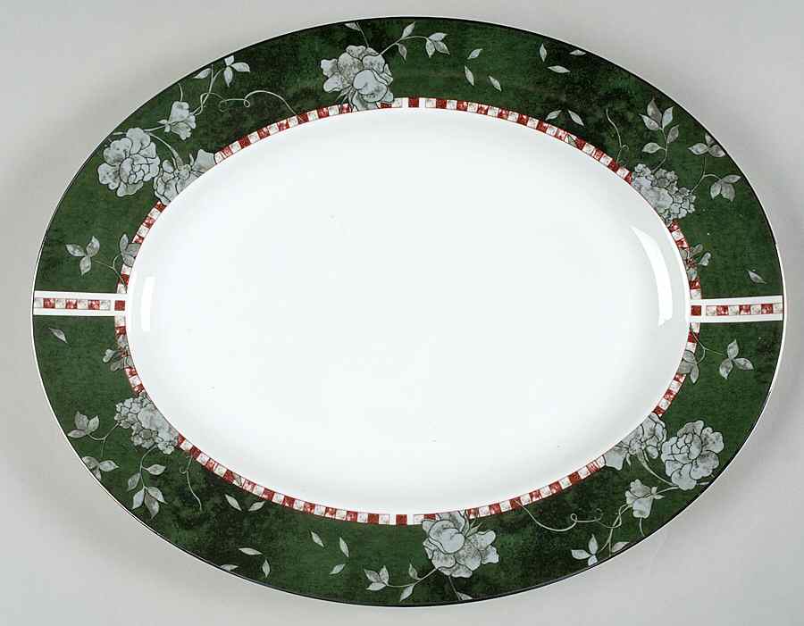 Manhattan 14" Oval Serving Platter by Wedgwood-1