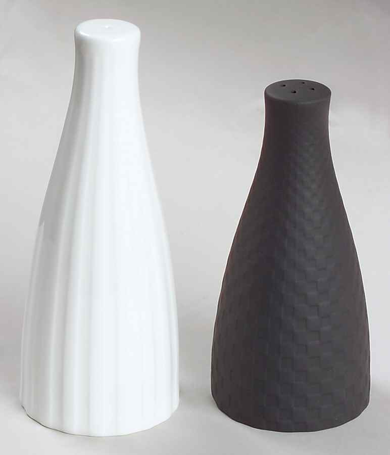 Night and Day White Salt & Pepper Set by Wedgwood-1