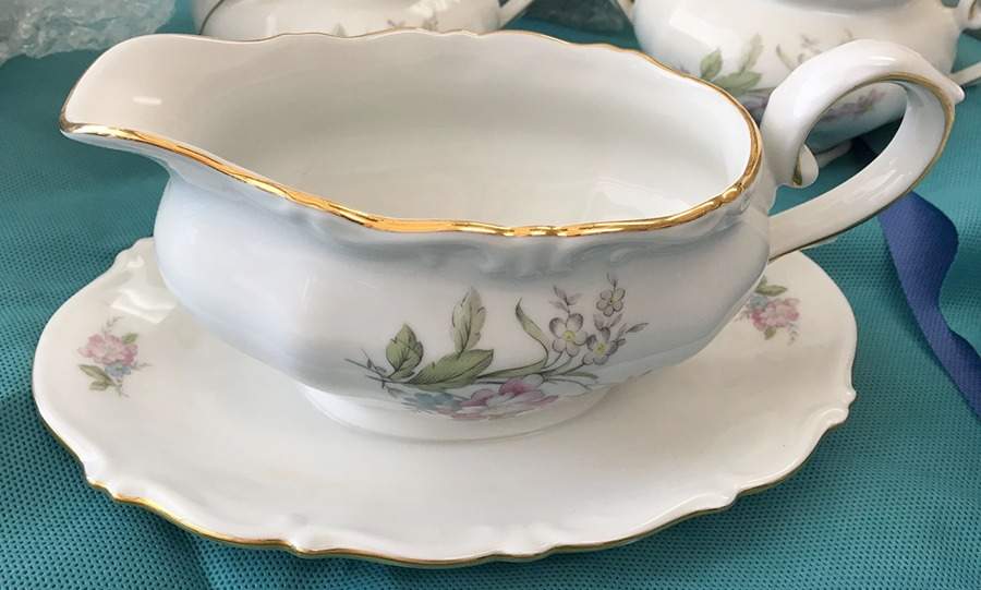 WIG407 Gravy Boat with Attached Underplate by Winterling - Bavaria-1