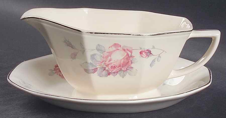 Rosemary Gravy Boat & Underplate/Relish by Windsor (USA)-1