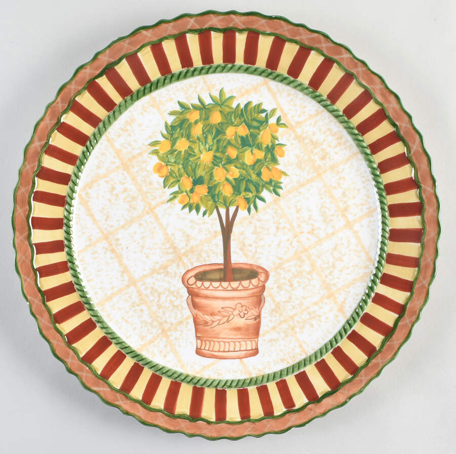 Topiary Large Chop Plate (Round Platter) by Waverly-1