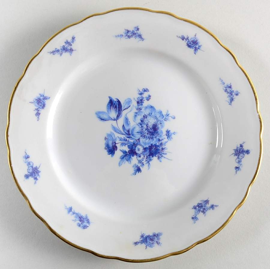 Meissen Bouquet Salad Plate by Winterling - Bavaria-1