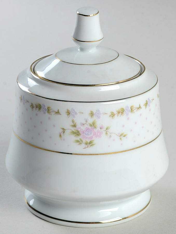 Eva Sugar Bowl & Lid by White Jade-1