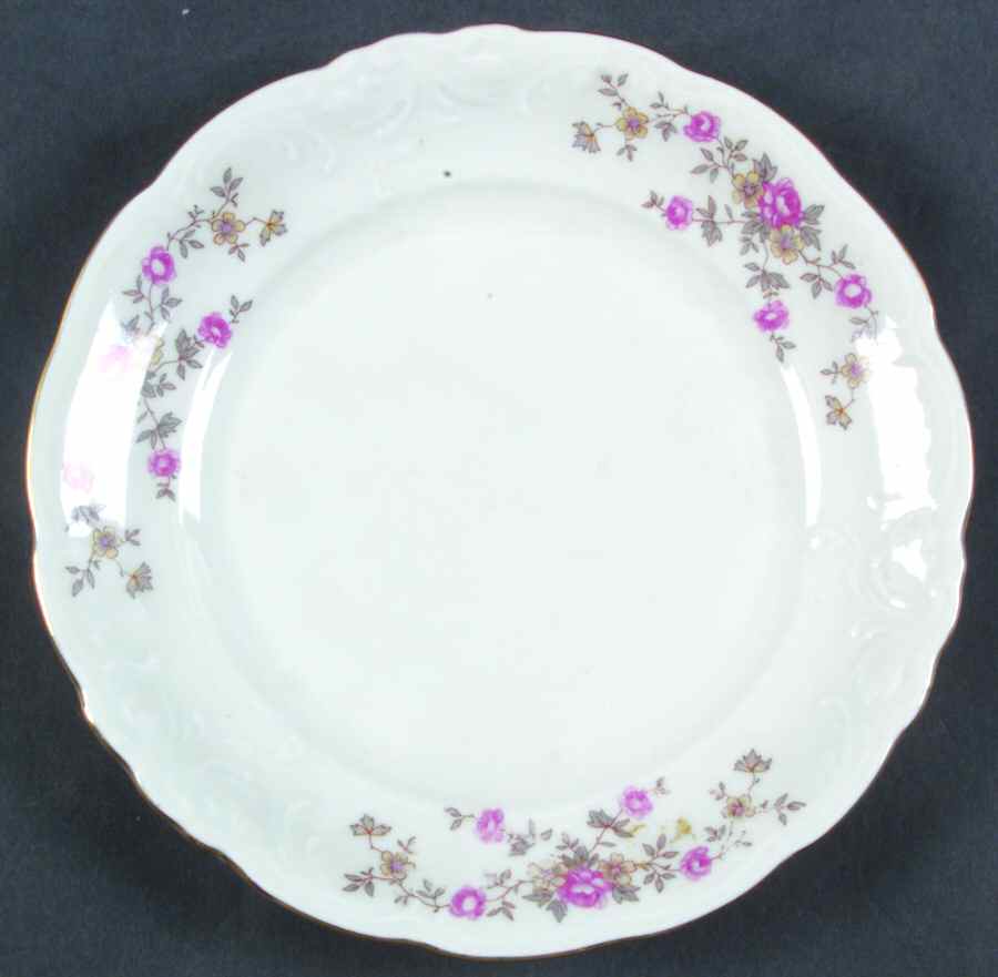 Tea Rose Bread & Butter Plate by Wawel-1