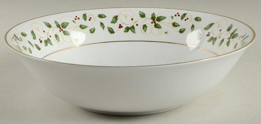 Holiday Vine 9" Round Vegetable Bowl by Wallace Heritage (Japan)-1