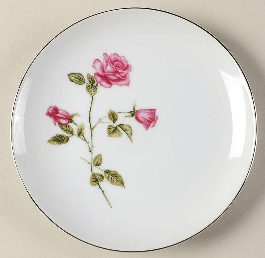 Tea Rose Bread & Butter Plate by World Wide-1