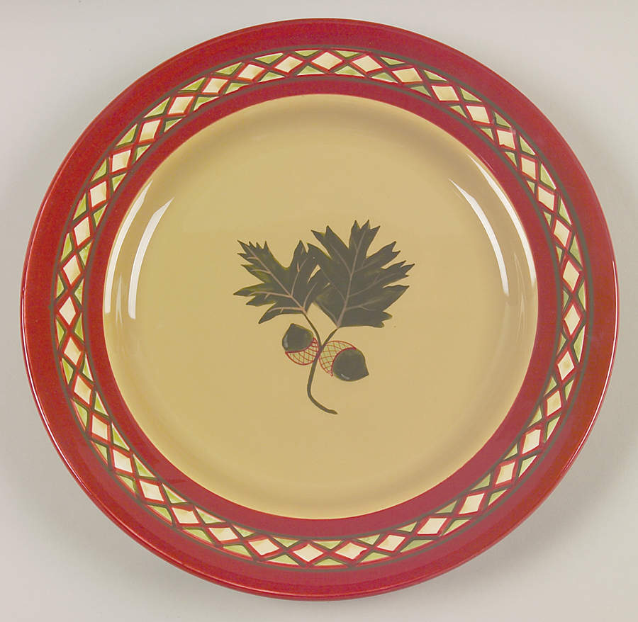 Oak Leaf & Acorn Dinner Plate by Woolrich-1