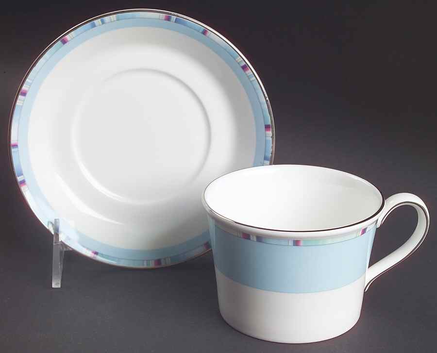 Viva Flat Cup & Saucer Set by Wedgwood-1