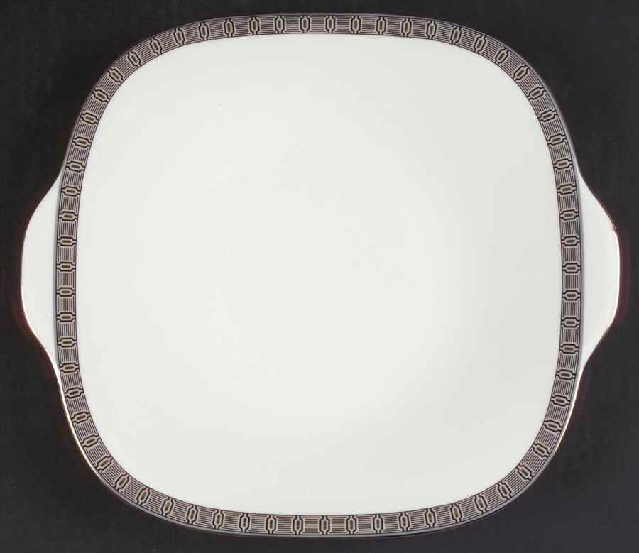 Plaza Square Handled Cake Plate by Wedgwood-1
