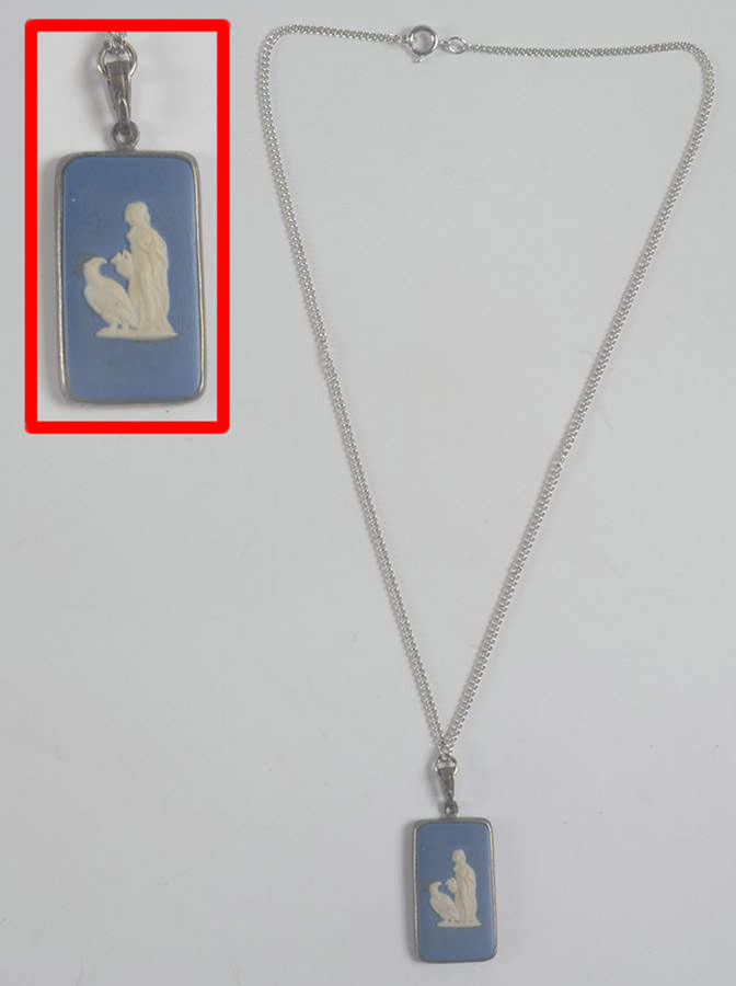 Jasperware Jewelry Hebe and Eagle Neckalce by Wedgwood-1