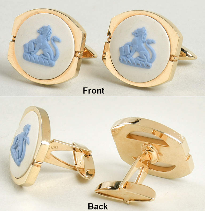 Jasperware Jewelry Cuff Link (Pair) by Wedgwood-1
