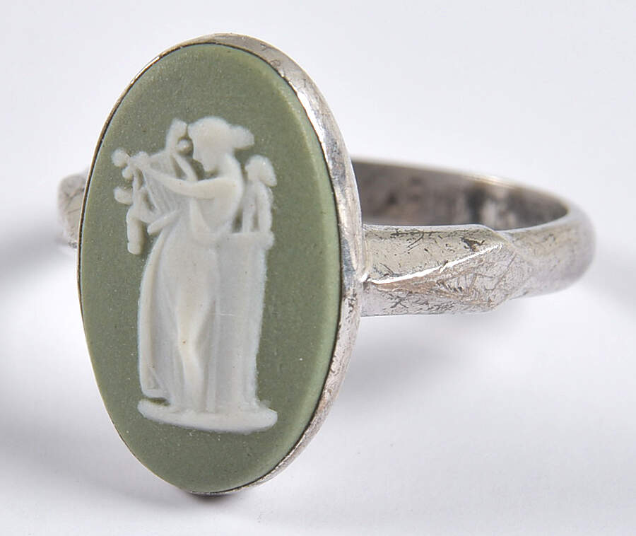 Jasperware Jewelry Sterling Ring (Size 6) by Wedgwood-1