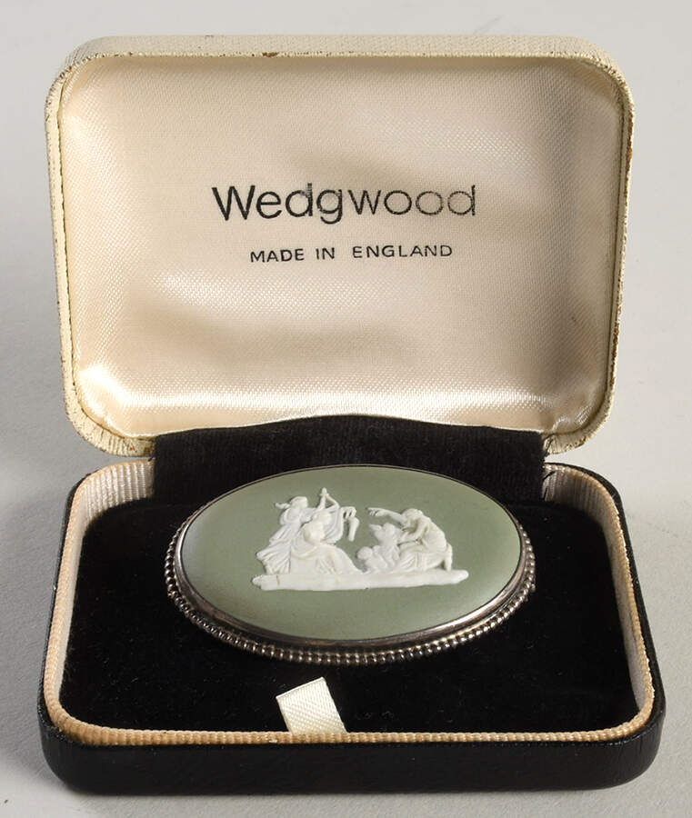Jasperware Jewelry Brooch by Wedgwood-1