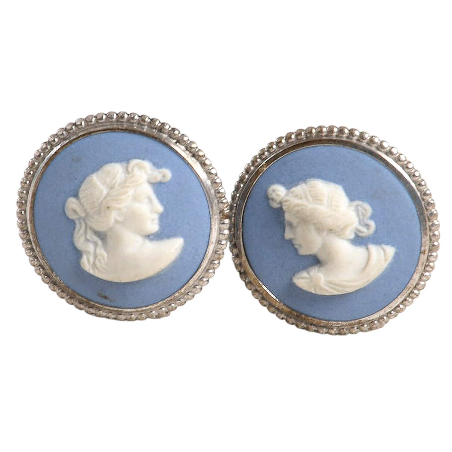 Jasperware Jewelry Earring Pair by Wedgwood-1