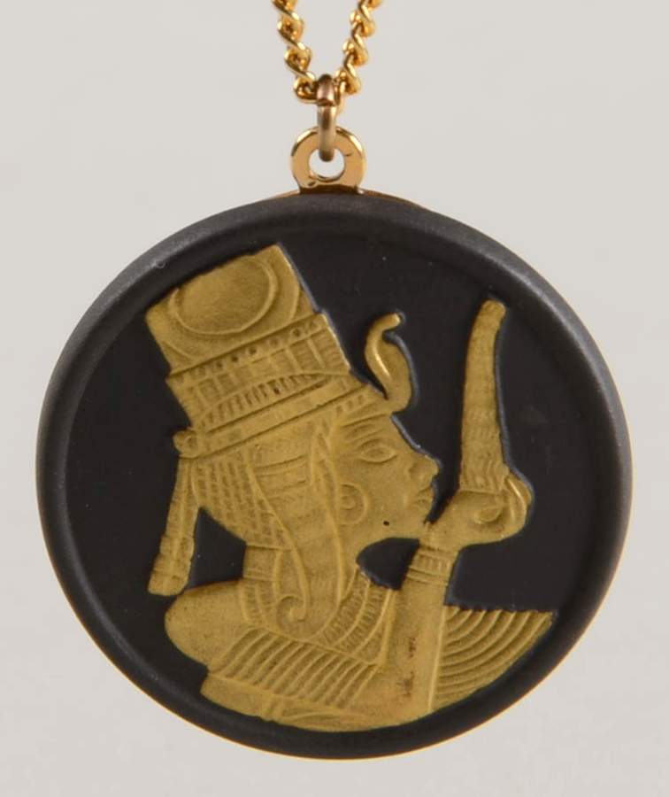 Jasperware Jewelry Round King Tut Necklace by Wedgwood-1