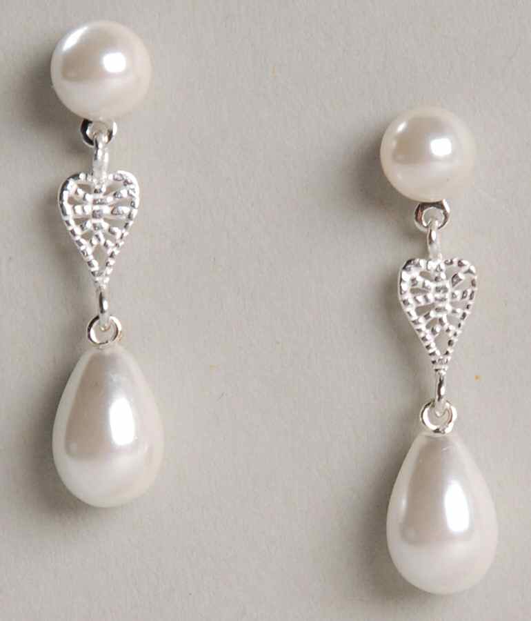 Jasperware Jewelry (Pair) Pearl Muse Earring by Wedgwood-1