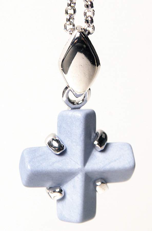 Jasperware Jewelry Rhodium Pendant by Wedgwood-1