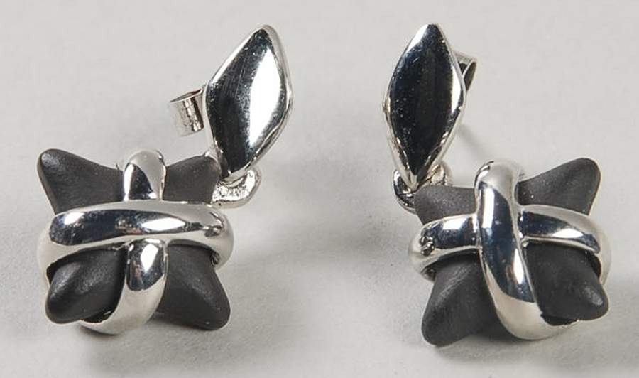 Jasperware Jewelry (Pair) Sterling Earring by Wedgwood-1