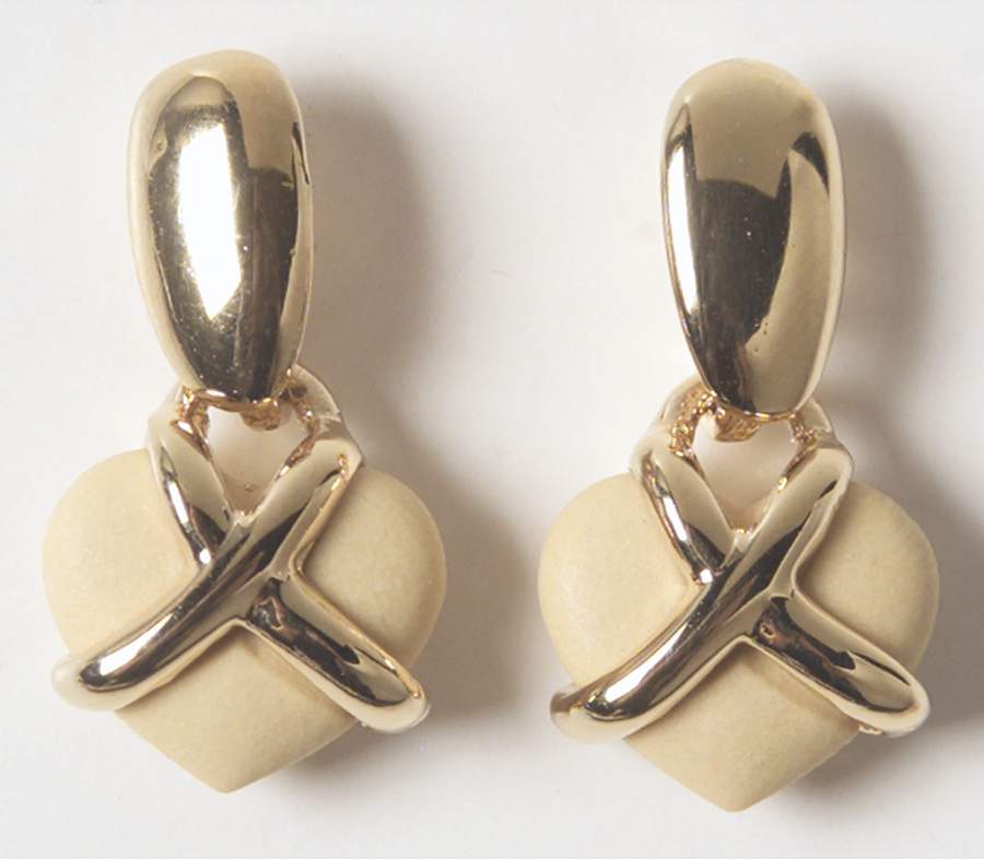 Jasperware Jewelry (Pair) Goldplate Earrings by Wedgwood-1