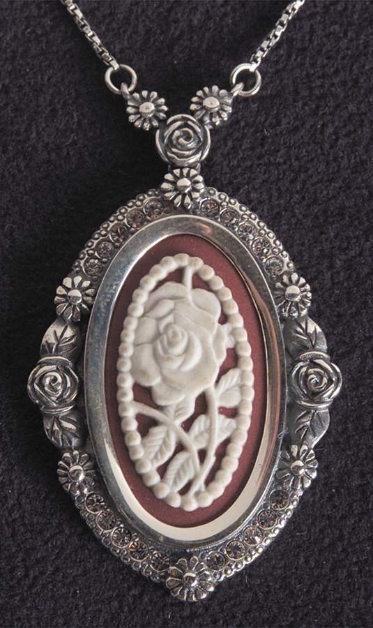 Jasperware Jewelry Sterling Pendant by Wedgwood-1