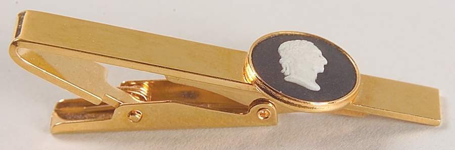 Jasperware Jewelry Goldplate Tie Bar by Wedgwood-1