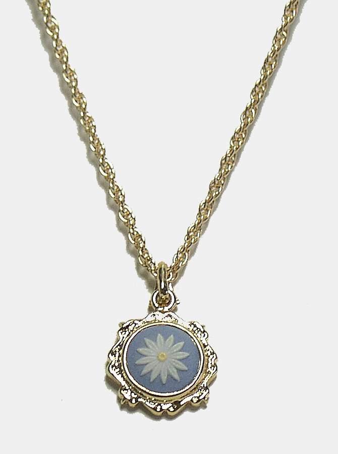 Jasperware Jewelry Daisy Pendant by Wedgwood-1