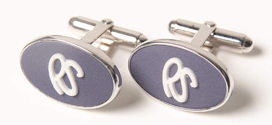 Jasperware Jewelry (Pair) Rhodium Cuff Links by Wedgwood-1