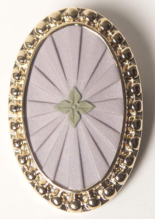 Jasperware Jewelry Goldplate Brooch by Wedgwood-1