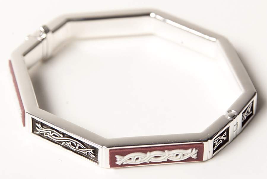 Jasperware Jewelry Sterling Bangle by Wedgwood-1