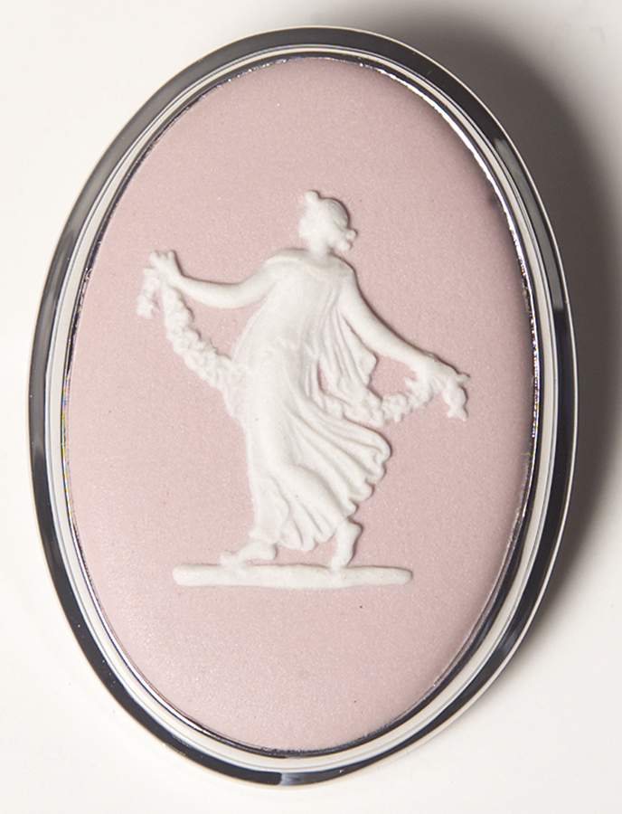 Jasperware Jewelry Sterling Brooch by Wedgwood-1