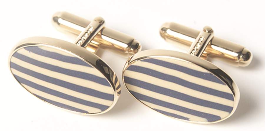 Jasperware Jewelry (Pair) Goldplate Cuff Links by Wedgwood-1
