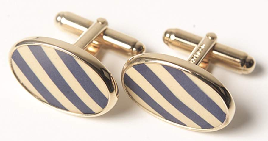 Jasperware Jewelry (Pair) Goldplate Cuff Links by Wedgwood-1