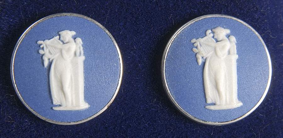 Jasperware Jewelry Earring Pair by Wedgwood-1