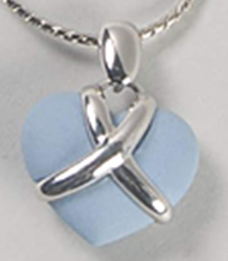 Jasperware Jewelry Heart Wrap Necklace by Wedgwood-1