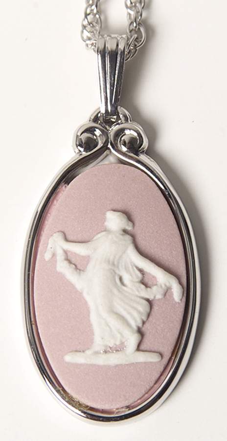 Jasperware Jewelry Rhodium Pendant by Wedgwood-1