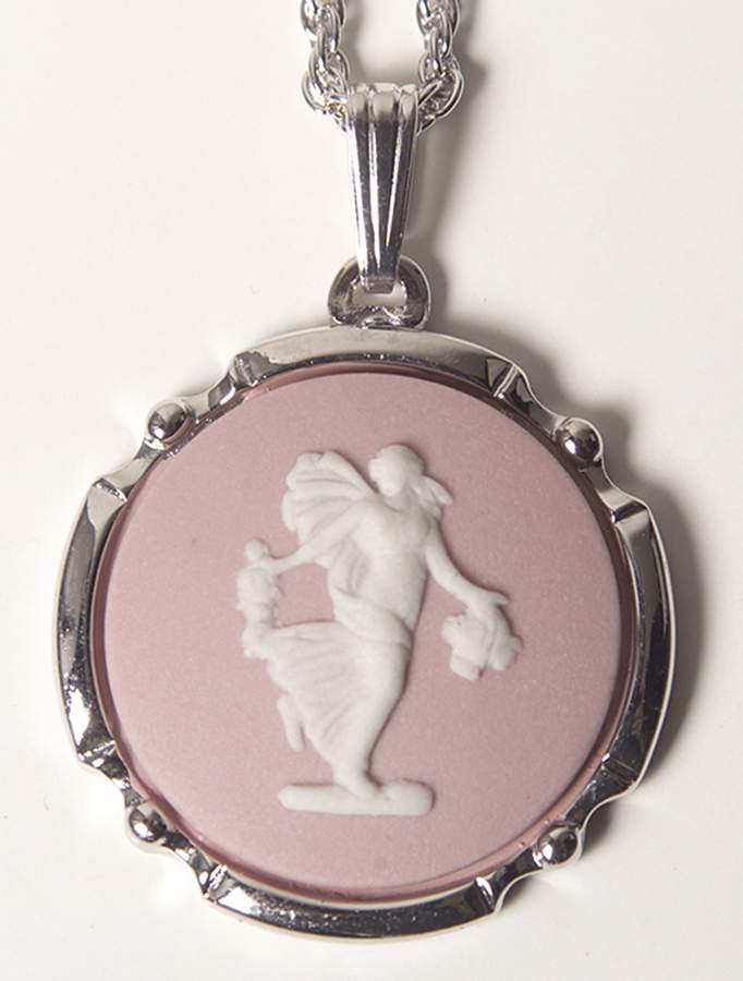 Jasperware Jewelry Rhodium Pendant by Wedgwood-1
