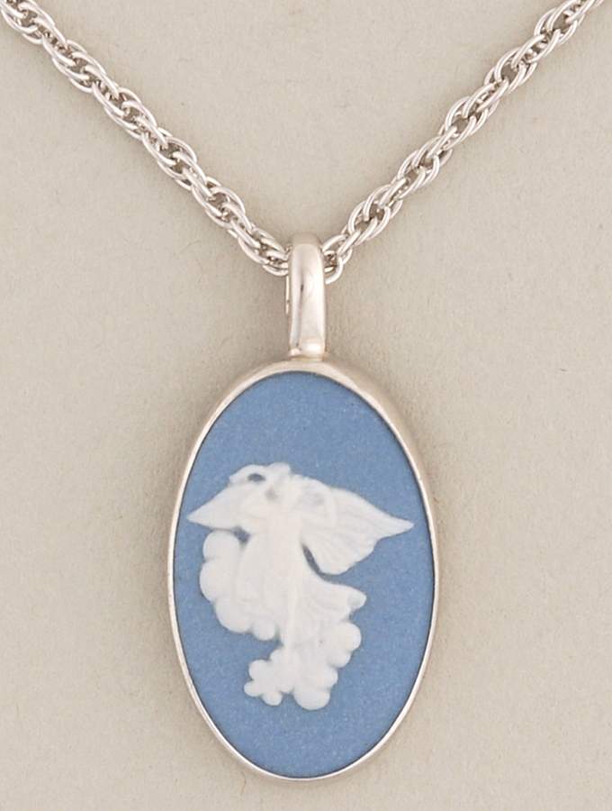 Jasperware Jewelry Rhodium Pendant by Wedgwood-1