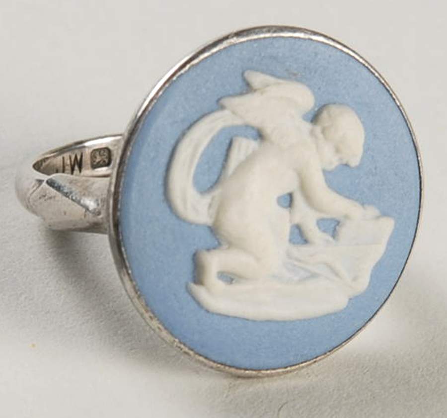 Jasperware Jewelry Sterling Ring (Size 5 1/4) by Wedgwood-1