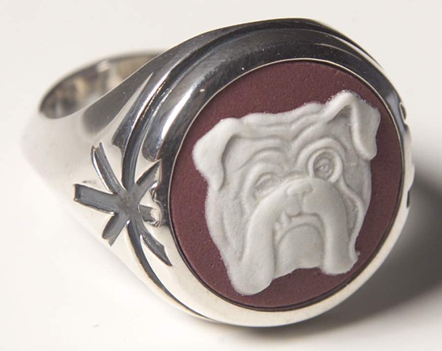 Jasperware Jewelry (Size 5) Sterling Ring by Wedgwood-1