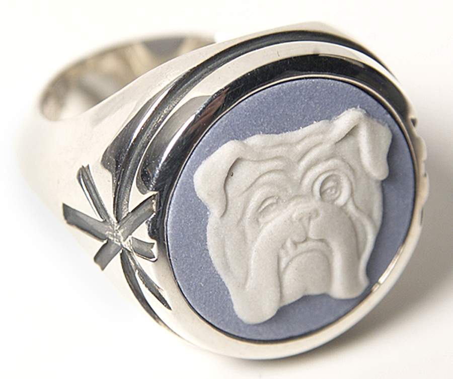 Jasperware Jewelry (Size 7 1/2) Sterling Ring by Wedgwood-1